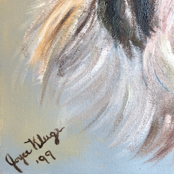 Large 16 x 20 original oil painting Lhasa Apso dog signed unframed wall art - Picture 3 of 3